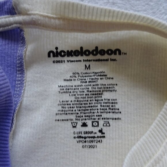 Nickelodeon Rugrats 90s Cartoon T Shirt Women's Size M Purple - Picture 6 of 6